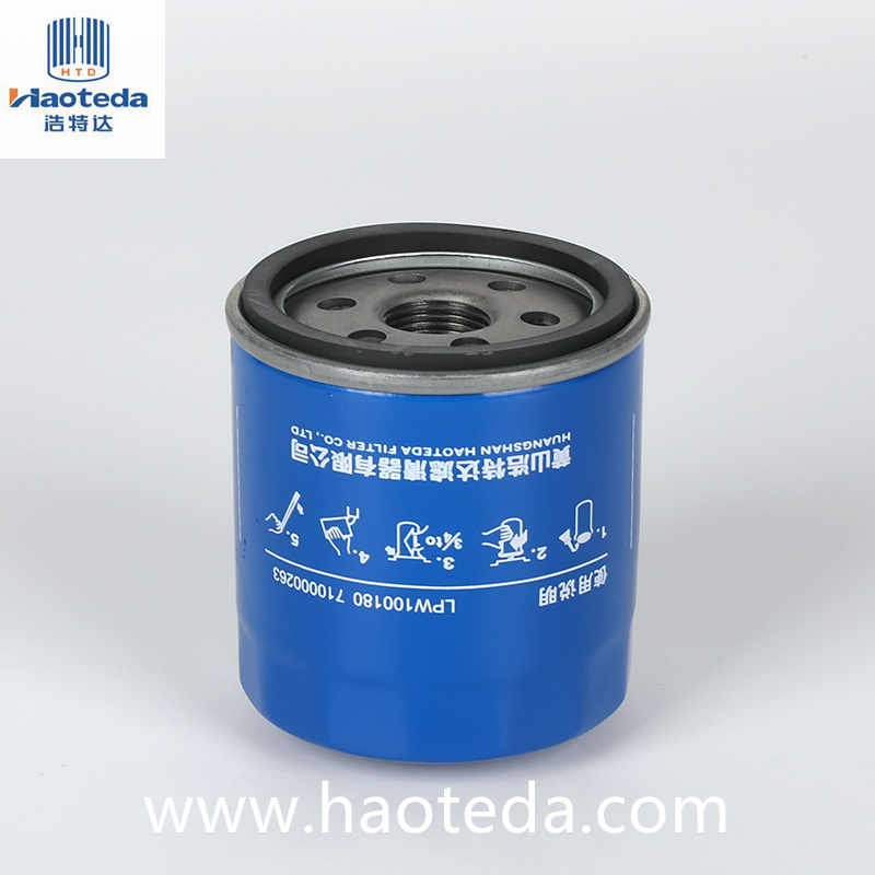 Haoteda LPW100180 Metall-Ölfilter, hocheffiziente Autoteile